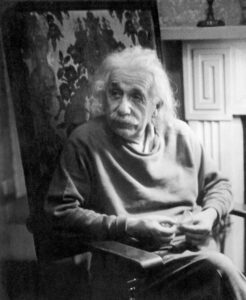 Audio description of Albert Einstein photograph